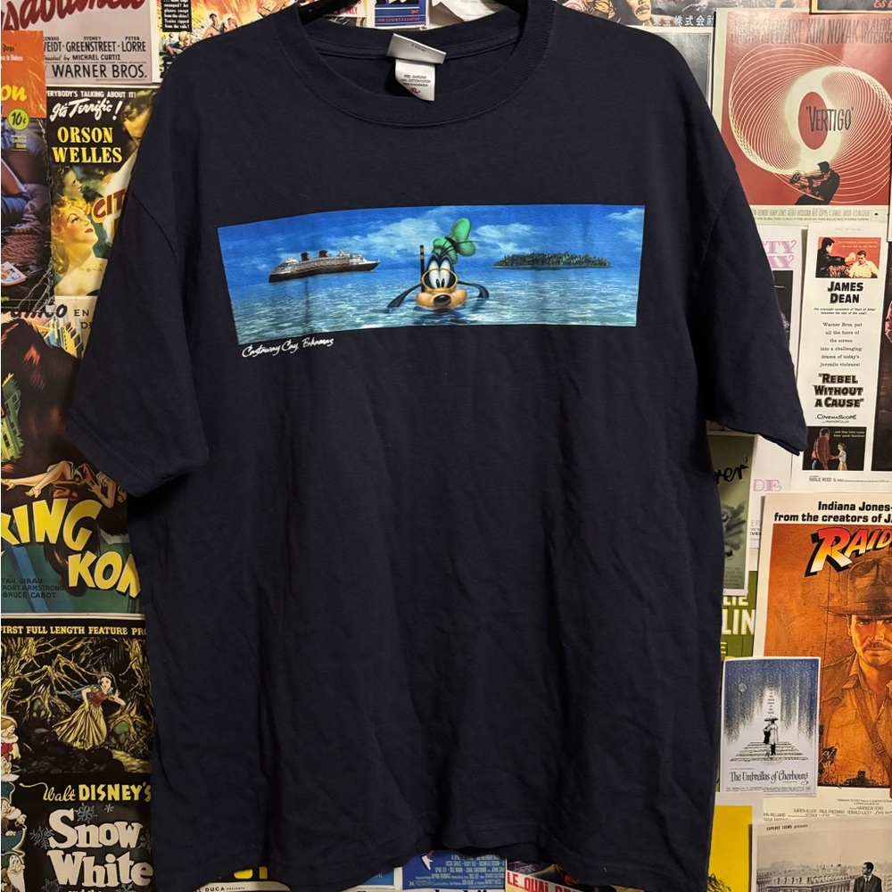 Disney Navy Blue Goofy Island T-Shirt